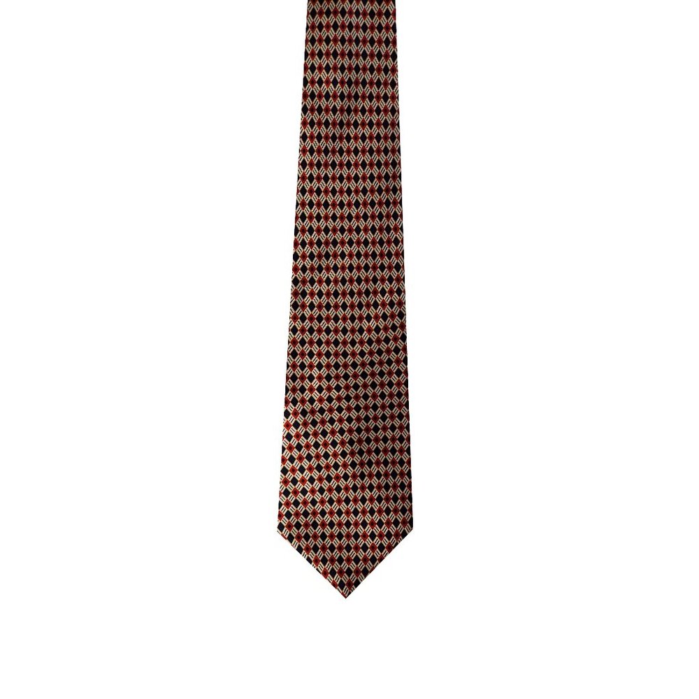 Leonardo Strelli Checkered Pattern Necktie